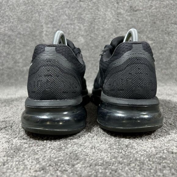 Nike Air Max 2014 621078-007 Women's Size 10 Triple Black Athletic Shoes Used - Picture 7 of 13